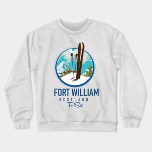 Fort William scotland skiing logo Crewneck Sweatshirt